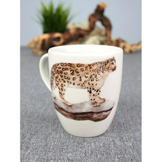 Посуда и инвентарь Думай о хорошем Кружка Снежный барс 300 мл