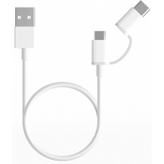 Аксессуары для компьютера Xiaomi USB-кабель Mi 2-in-1 USB Cable Micro-USB to Type-C 30 см