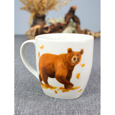 Посуда и инвентарь Думай о хорошем Кружка Медведь 400 мл