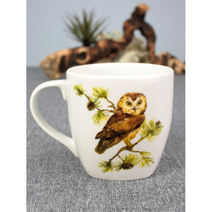 Посуда и инвентарь Думай о хорошем Кружка Сова 400 мл