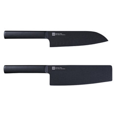 Выпечка и приготовление HuoHou Набор ножей 5Cr15MoV Stainless Steel Knives 2in1