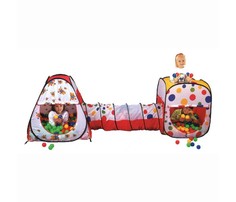 Игровые домики и палатки Calida Дом-палатка + 200 шаров (конус+квадрат+туннель)