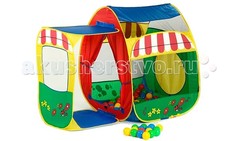 Игровые домики и палатки Calida Дом-палатка + 100 шаров Домик с пристройкой