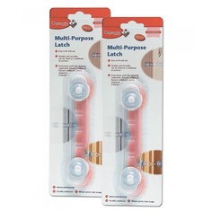 Блокирующие устройства Clippasafe Универсальный угловой замок на двустороннем скотче для двери 2 шт.