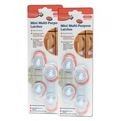 Блокирующие устройства Clippasafe Универсальный mini-замок на присоске для раздвижных дверей шкафов 2 шт.