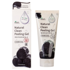 Косметика для мамы Ekel Пилинг-скатка с древесным углем Natural Clean peeling gel Charcoal 180 мл