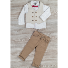 Комплекты детской одежды Cascatto Комплект для мальчика (брюки, рубашка, жакет, бабочка) G-KOMM18