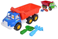 Машины Zarrin Toys Автомобиль Самосвал Super Mini + набор песочный