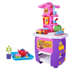 Ролевые игры Zarrin Toys Кухня игровая Hut Kitchen с набором (45 предметов)