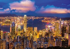 Пазлы Educa Пазл с неоновым свечением Гонконг небоскребы 1000 деталей