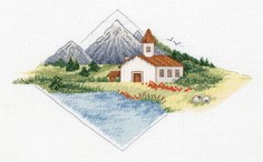 Наборы для вышивания Klart Набор для вышивания Дом в горах
