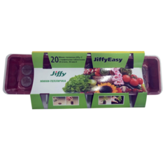 Товары для дачи и сада Jiffy Мини-теплица длинная с торфяными таблетками 44 мм 20 ячеек