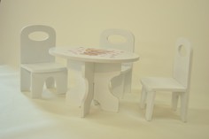 Кукольные домики и мебель Коняша Набор стол и стулья Мишутки Сладкоежка