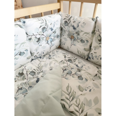 Комплекты в кроватку Комплект в кроватку Fluffymoon универсальный Watercolor (4 предмета)