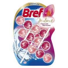 Бытовая химия Bref Чистящее средство для унитаза Делюкс Нежная магнолия 3х50 г