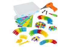 Конструкторы Конструктор Наша Игрушка Скрутка и мозаика в чемоданчике (224 детали)