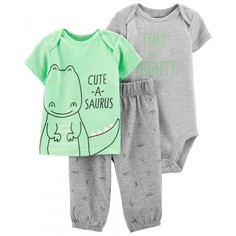 Комплекты детской одежды Carters Комплект для мальчика (брюки, футболка, боди)