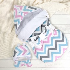 Конверты на выписку СуперМаМкет Конверт на выписку JustCute Зигзаг с бантом (лето)