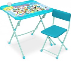 Детские столы и стулья Ника Детский комплект мебели Пушистая азбука Nika