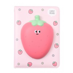 Блокноты Mihi Mihi Блокнот со сквишем Клубника Carrot Friends А5
