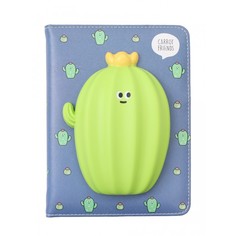 Блокноты Mihi Mihi Блокнот со сквишем Кактус Carrot Friends А5