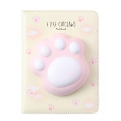 Блокноты Mihi Mihi Блокнот со сквишем Кошачья лапа I Like Catclaws А5