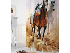 Шторы для ванны Tropikhome Шторы для ванн полиэстер Digital Printed Horses 180х200 см