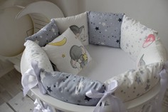 Комплекты в кроватку Комплект в кроватку Mummys Hugs Слоники и звезды (14 предметов)