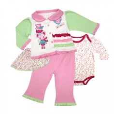 Комплекты детской одежды Nannette Комплект для девочки 4 предмета 111-0049