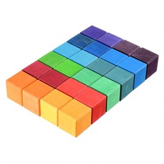Деревянные игрушки Деревянная игрушка Букарашка Кубики Чудики 24 шт.