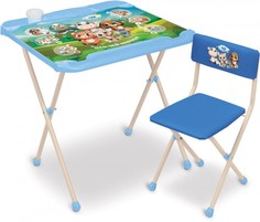 Детские столы и стулья Ника Детский комплект мебели Кто чей малыш? КНД2 Nika