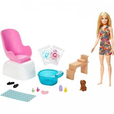 Куклы и одежда для кукол Barbie Набор игровой для маникюра и педикюра