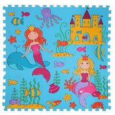 Игровые коврики Игровой коврик Компания друзей пазл Принцессы подводного мира (9 деталей)