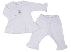 Домашняя одежда Magnolia baby Пижама для девочки (топ, брючки) Tiny Polar Bears