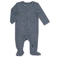 Боди, песочники, комбинезоны Aden&Anais Комбинезон на молнии Navy stripe Aden+Anais