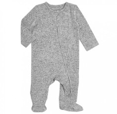 Боди, песочники, комбинезоны Aden&Anais Комбинезон на молнии Heather grey Aden+Anais