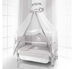 Комплекты в кроватку Комплект в кроватку Beatrice Bambini Unico IL Cavallo Nuvole 125х65 (6 предметов)