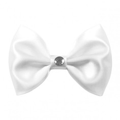 Аксессуары Milledeux Заколка-зажим Bowtie Bow со стразом большая Satin Glam