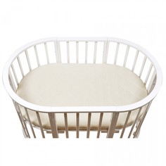 Матрасы Матрас BamBola для овальной кроватки Oval Holo + Kokos 8 Микрофибра 125х75х8 см