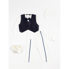 Комплекты детской одежды Star Kidz Комплект комбинезон с жилетом, брючки и пинетки