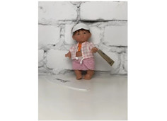 Куклы и одежда для кукол Lamagik S.L. Пупс Супер-девочка в розовой юбке и белом козырьке 18 см
