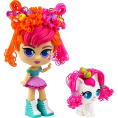 Куклы и одежда для кукол Curli Girls Кукла Именинница Мейли с белым котёнком Лулу