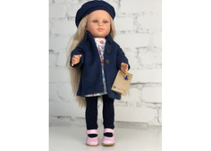 Куклы и одежда для кукол Lamagik S.L. Кукла Нина блондинка в пальто и берете 42 см