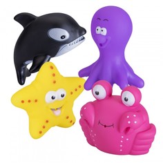 Игрушки для ванны Курносики Набор игрушек для ванны Морские животные 4 шт.