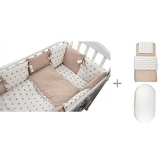 Комплекты в кроватку Комплект в кроватку Forest kids для овальной кроватки Dream (18 предметов) с постельным бельем и наматрасником