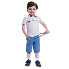 Комплекты детской одежды Cascatto Комплект одежды для мальчика (футболка, бриджи, подтяжки) G-KOMM18/25