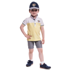 Комплекты детской одежды Cascatto Комплект одежды для мальчика (футболка, бриджи, бейсболка) G_KOMM18/36