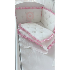 Бортики в кроватку Бортик в кроватку Krisfi прямоугольную 120х60 или овальную 125х75 Облако (3 подушки)