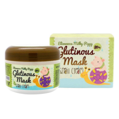 Косметика для мамы Elizavecca Крем-маска с муцином улитки Milky Piggy Glutinous Mask 80% Snail Cream 100 г