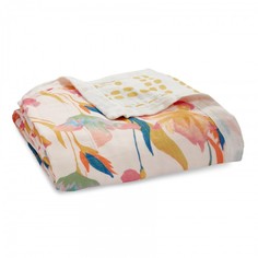 Одеяла Одеяло Aden&Anais из бамбука Marine gardens floral seaweed 120х120 см Aden+Anais